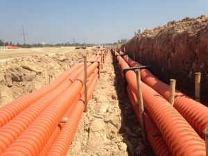 Ống Gân Xoắn HDPE Luồn Dây Cáp Điện